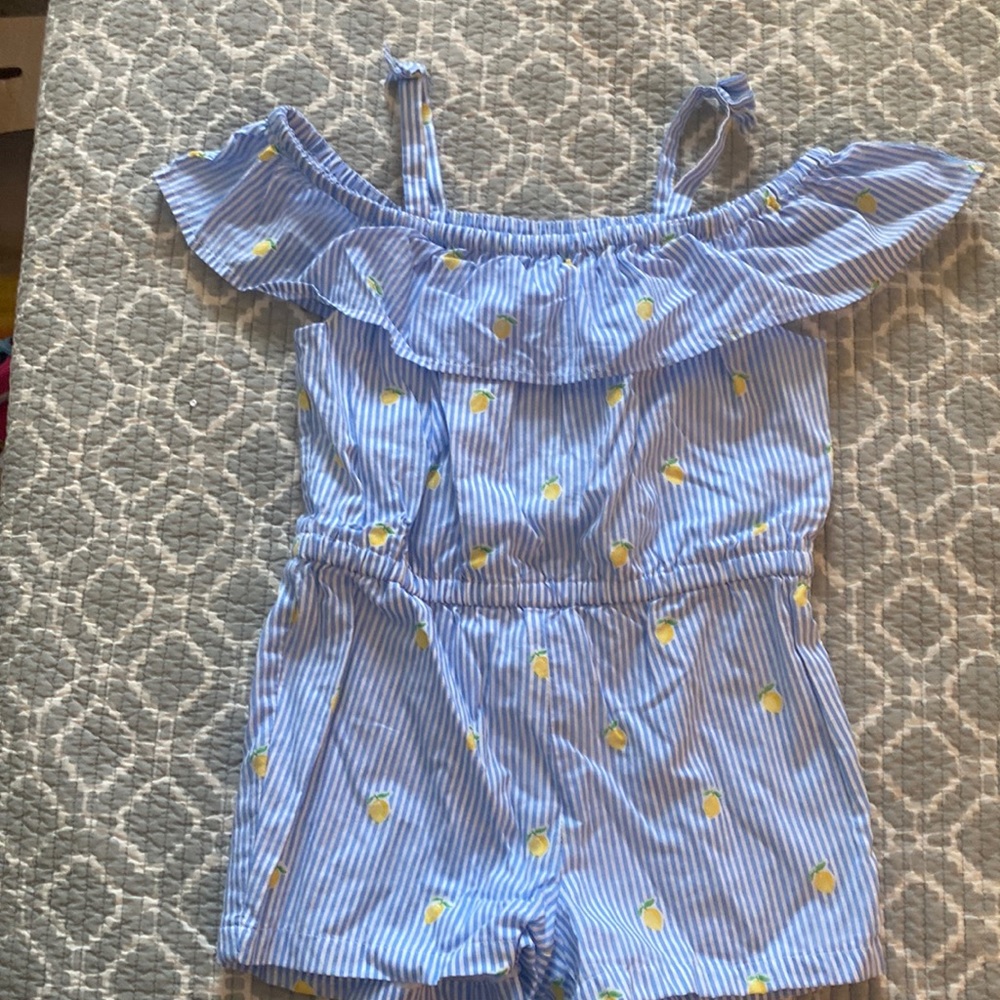 Janie and Jack Lemon Romper